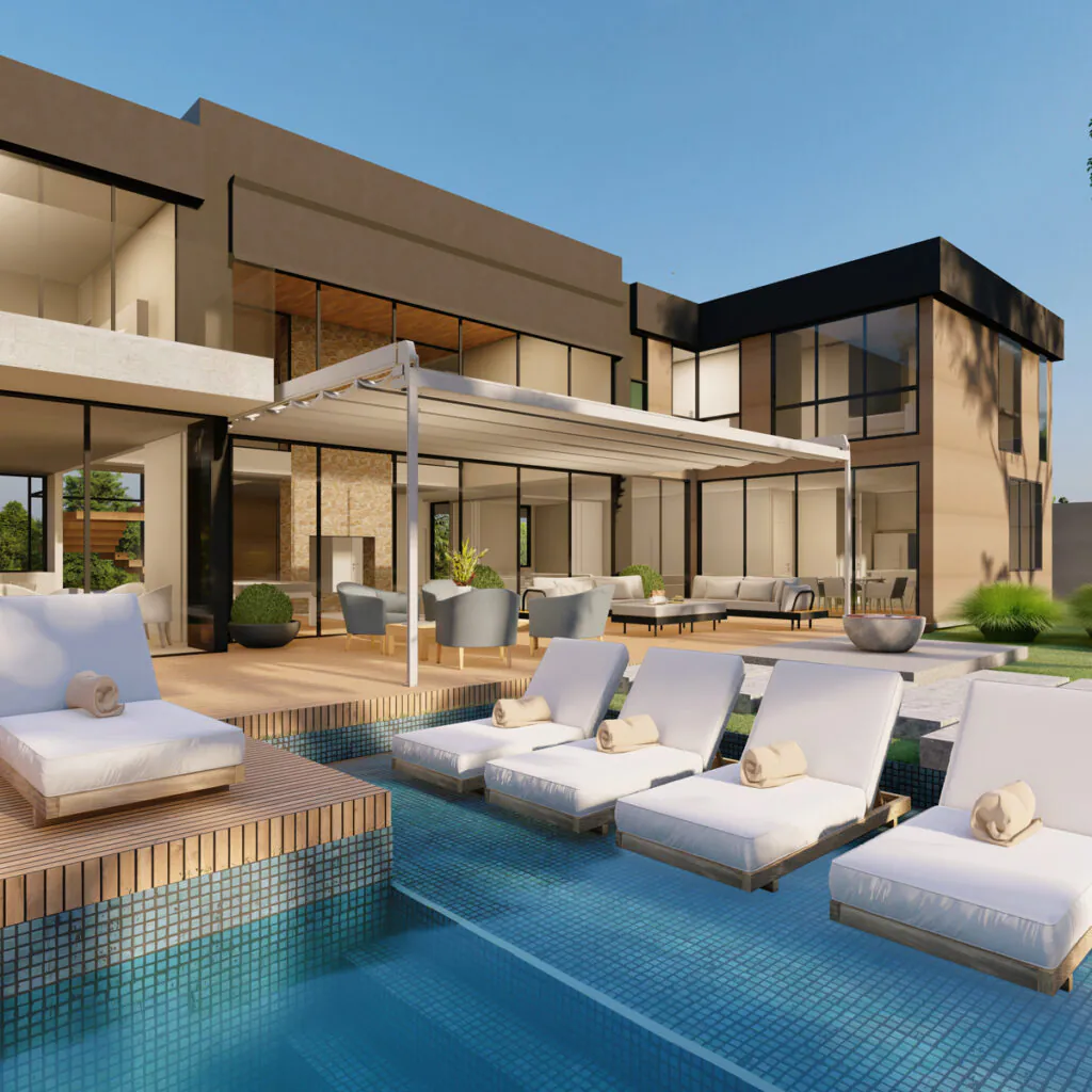 Cobertura Romana: sua área externa protegida e funcional durante o ano todo