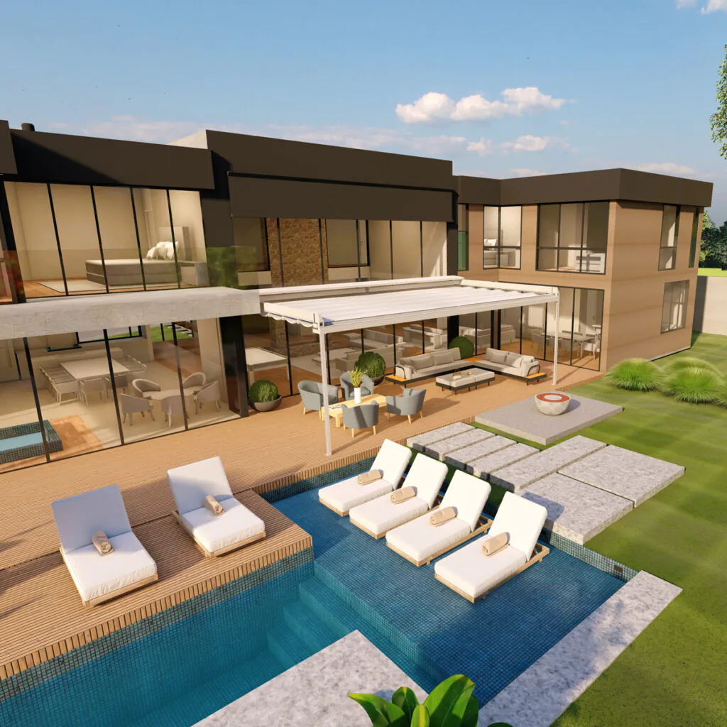 Vista superior da Cobertura Romana