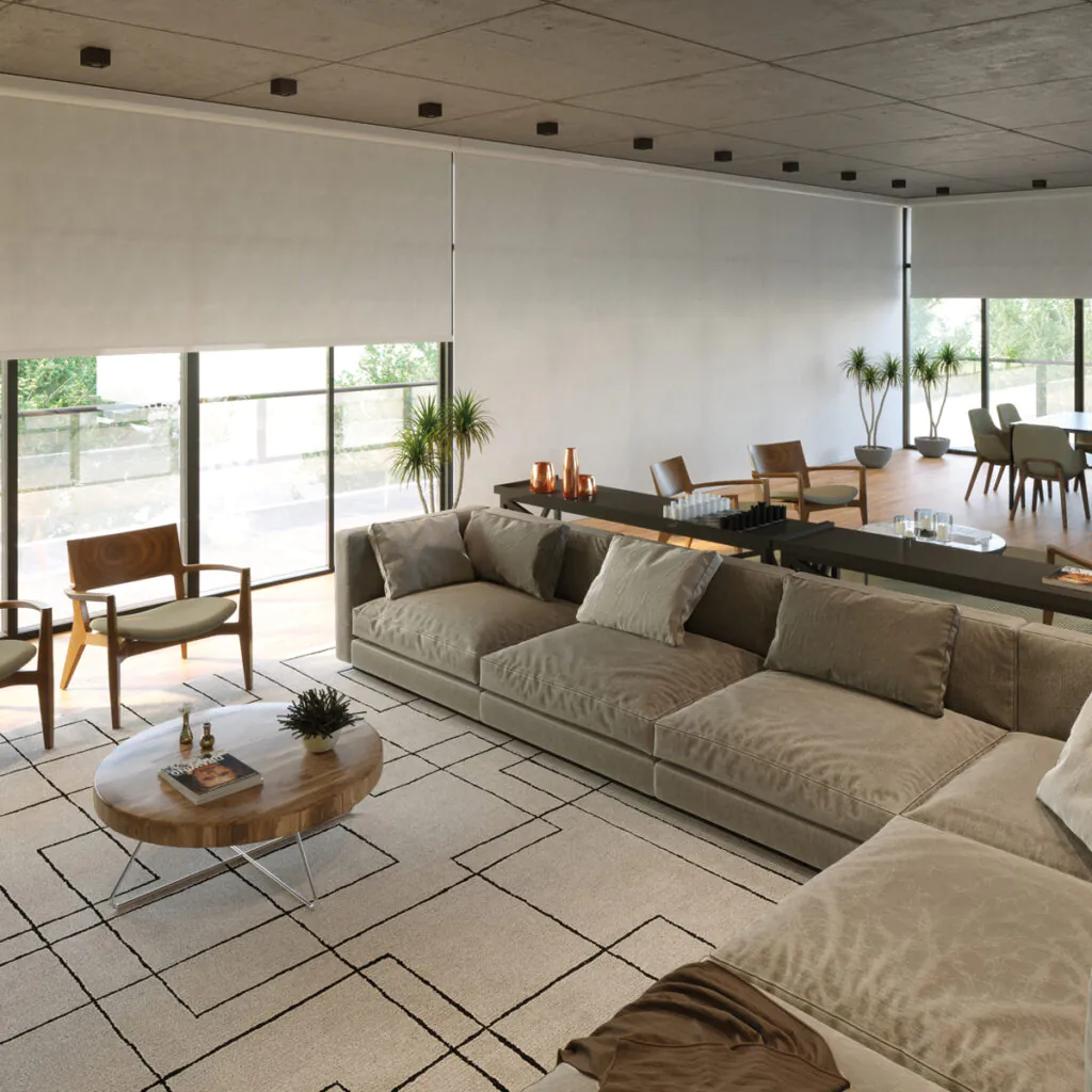 Rolô motorizado Copato acionado por controle remoto