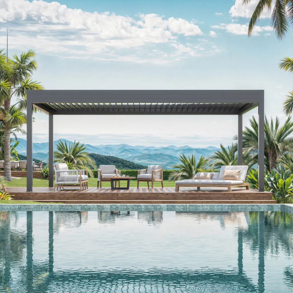 Cobertura retrátil Isla Alumina, da Copato