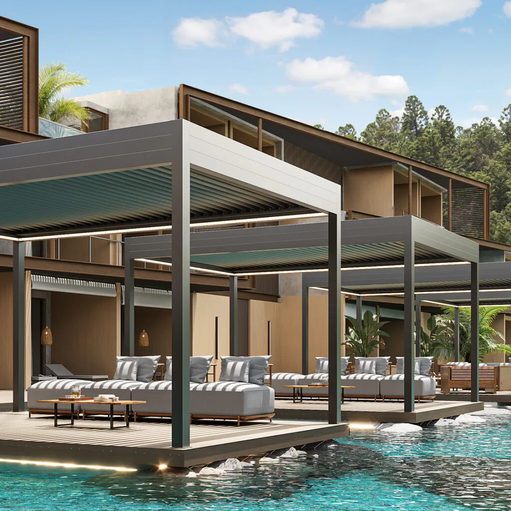 Isla Alumina, da Copato, aplicado em projeto de hotelaria