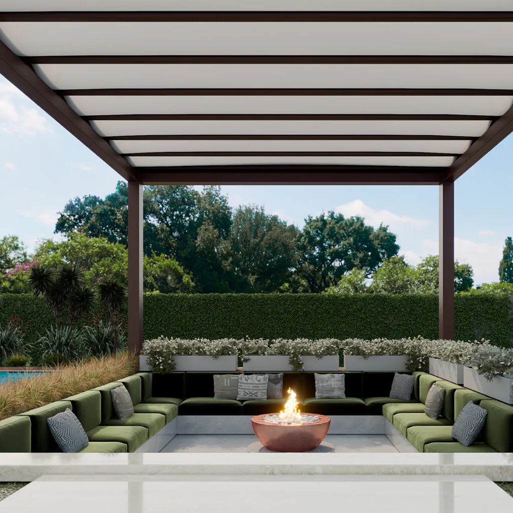 O ISLA é uma cobertura retrátil amplamente utilizada em áreas residenciais e gastronômicas