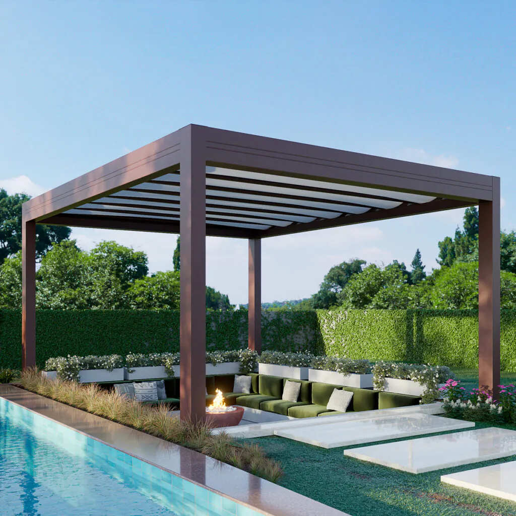 Suas áreas residenciais podem ser desfrutadas sem importar o clima graças às coberturas retráteis da COPATO