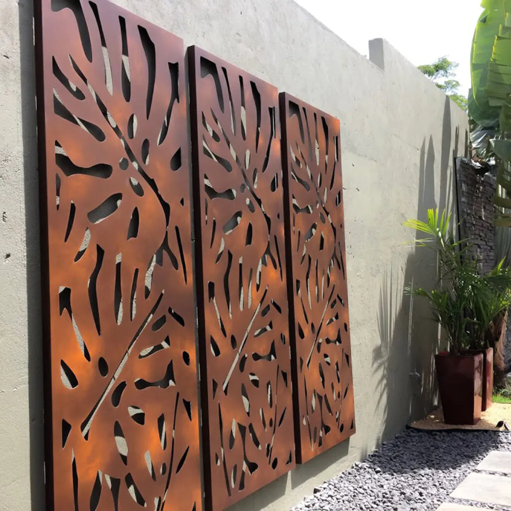 Painel decorativo utilizado como obra de arte