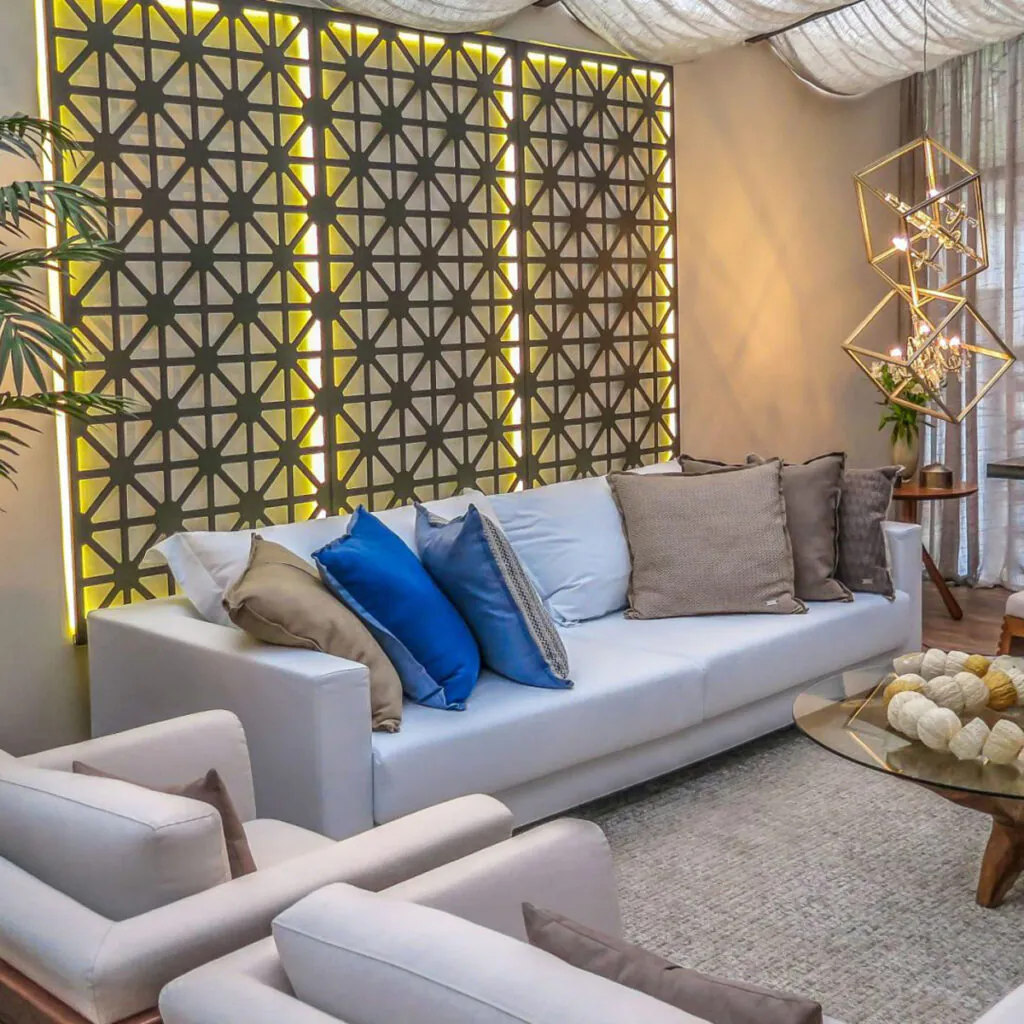 Painel decorativo retroiluminado